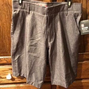 Swiss Tech Men’s Shorts Sz 30 Grey Above Knee NWT
